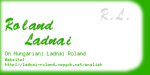 roland ladnai business card